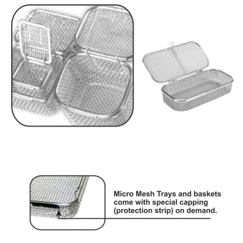 MICRO / FINE MESH BASKETS WITH CAPPING