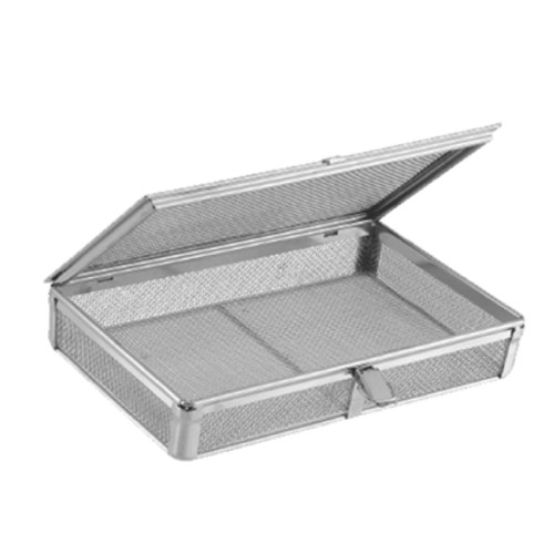 FINE MESH BASKETS WITH REMOVABLE LOCKABLE LID